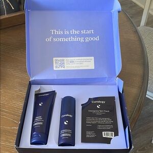 NIB Curology Starter Set - cleanser, moisturizer, spot patch